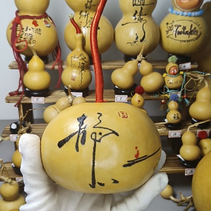 葫芦手工葫芦摆件送底座