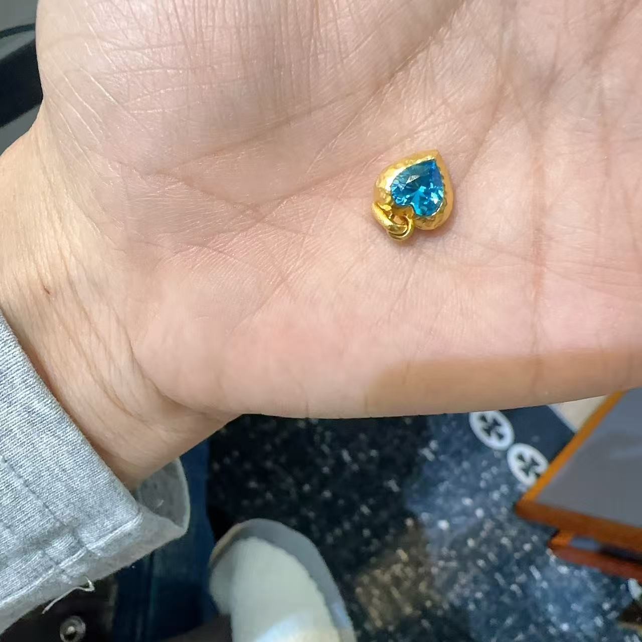 足金999黄金5G工艺时尚吊坠