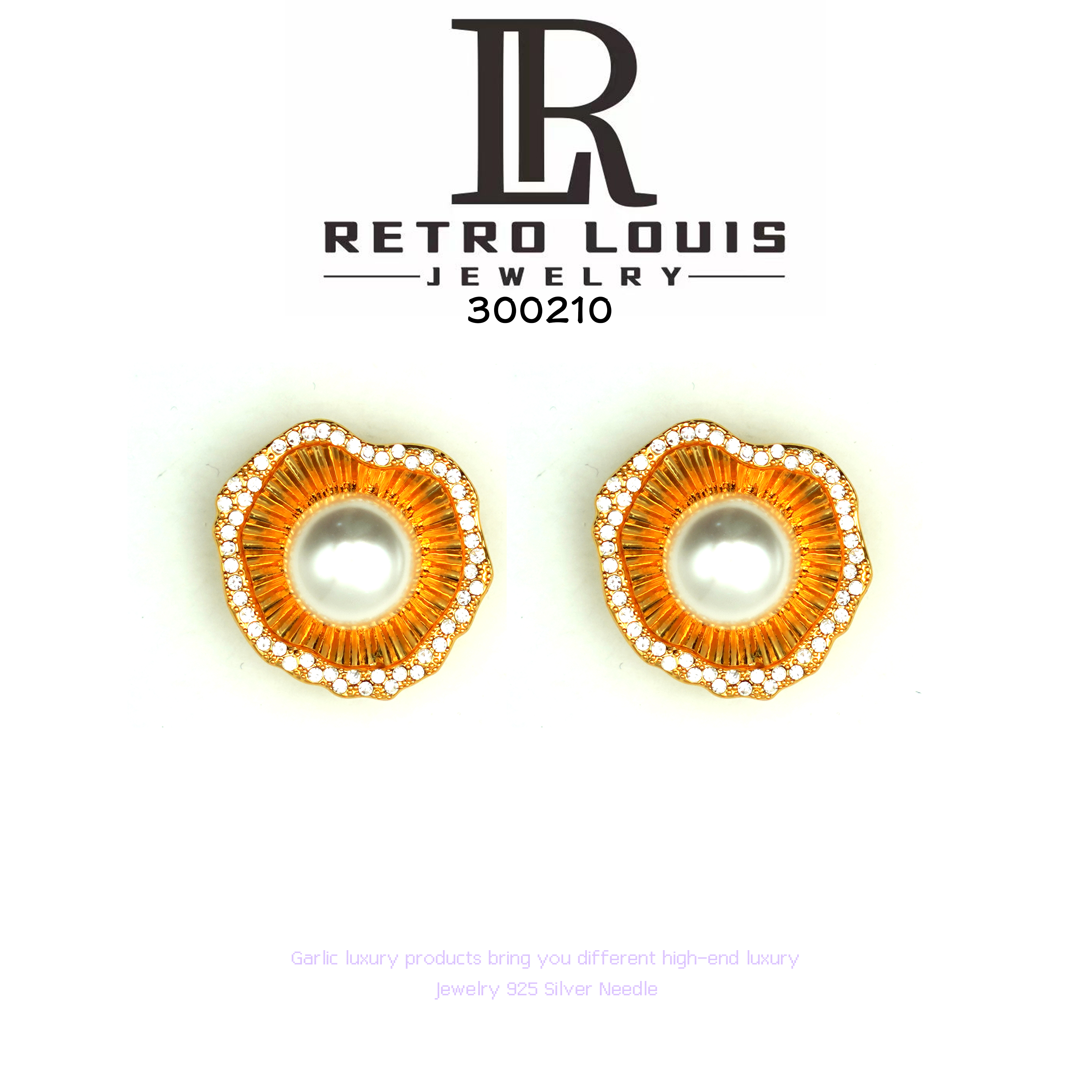 铜合金耳饰 RETRO LOUIS 耳饰~300210 X