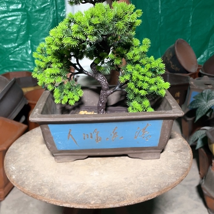 32蓝色马槽花盆花盆