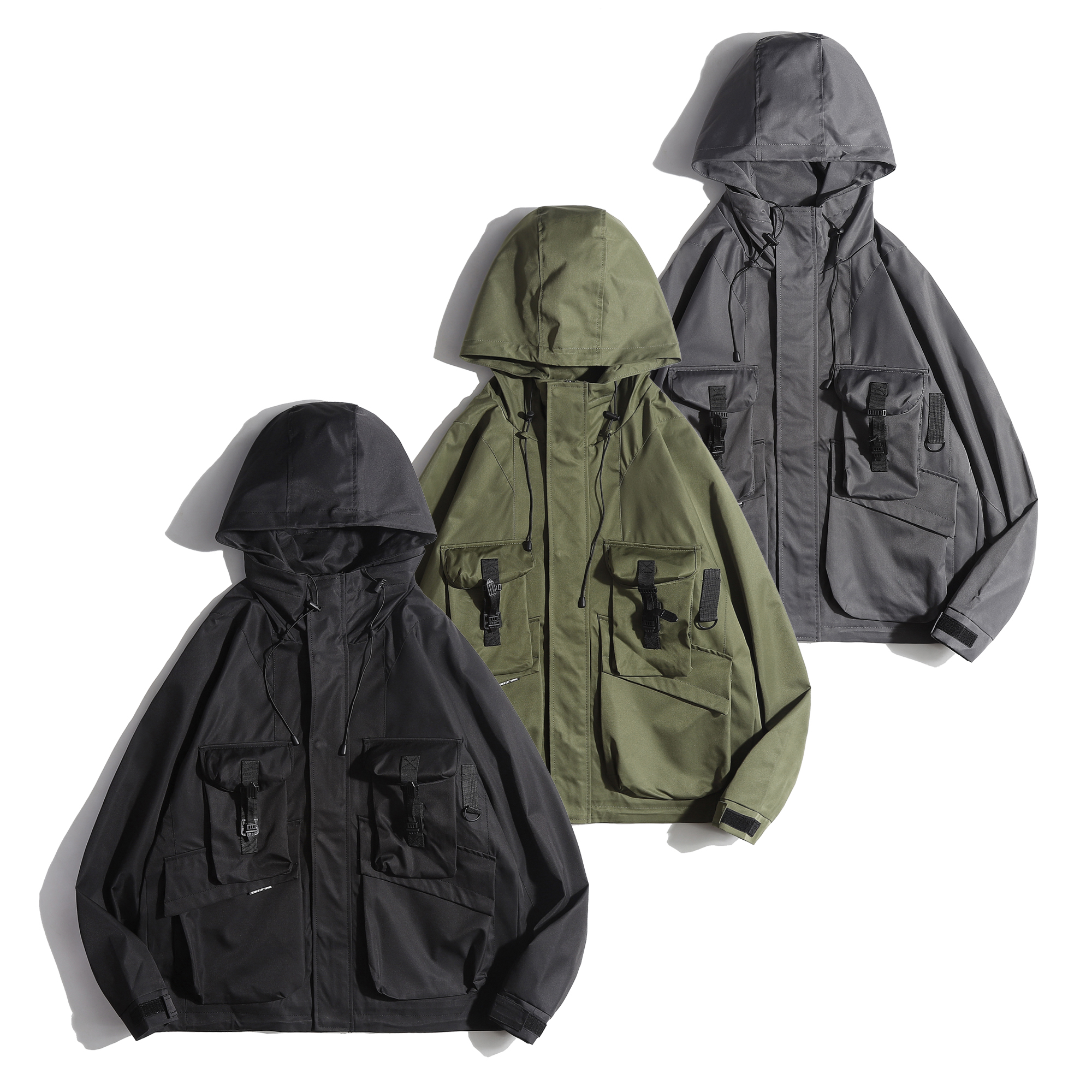 春季简约风日系复古拉链外套港风百搭休闲宽松痞帅夹克GS1357