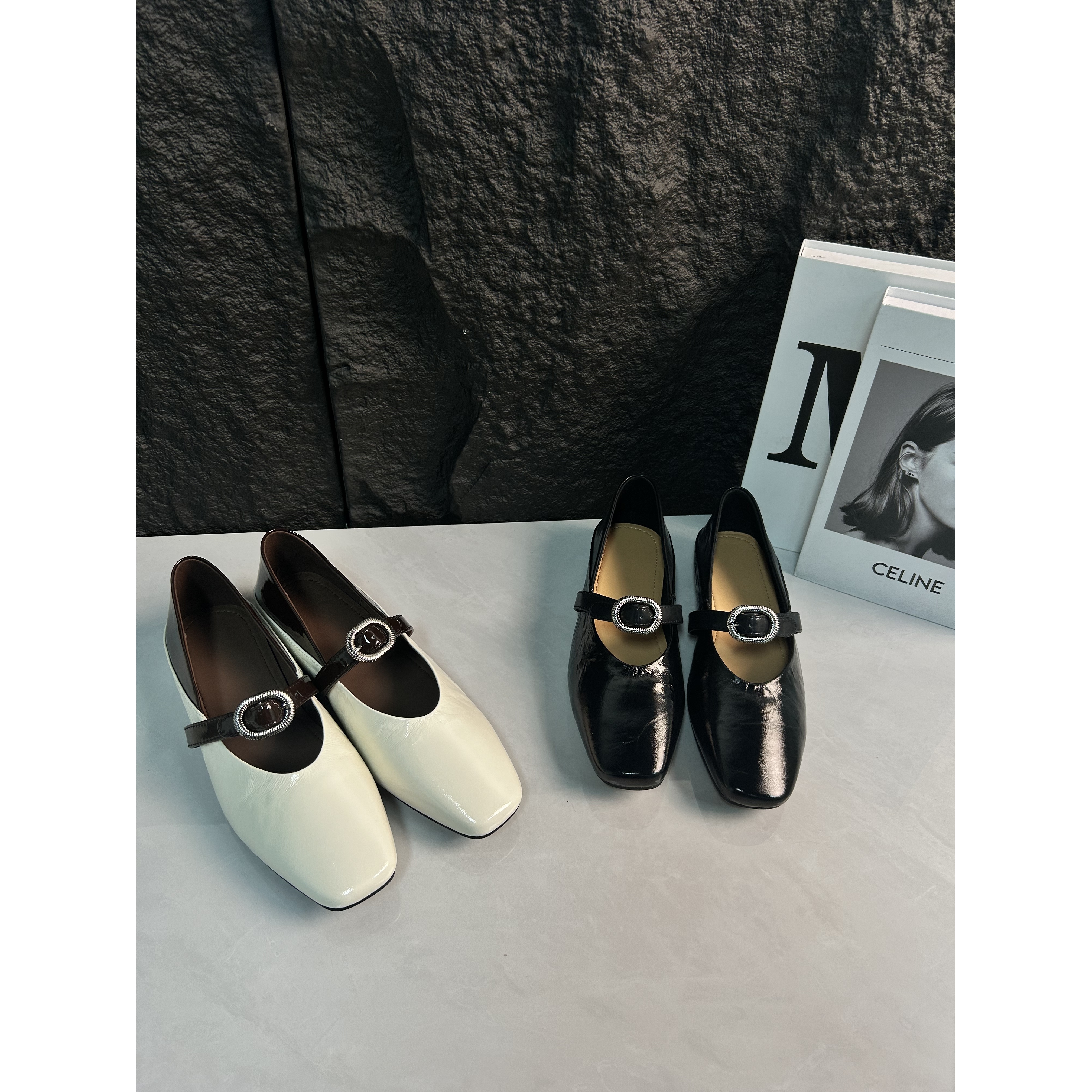 李大龙~1公分羊皮玛丽珍浅口时尚百搭单鞋3321