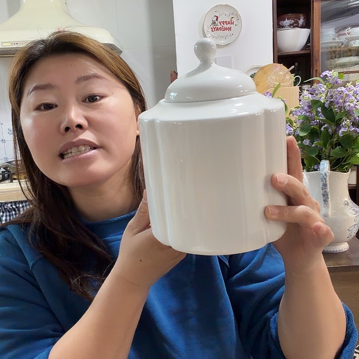 白色城堡罐子1200毫升