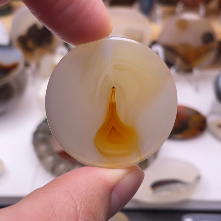 襄***石玛瑙/玉髓未镶嵌吊坠(不含链)