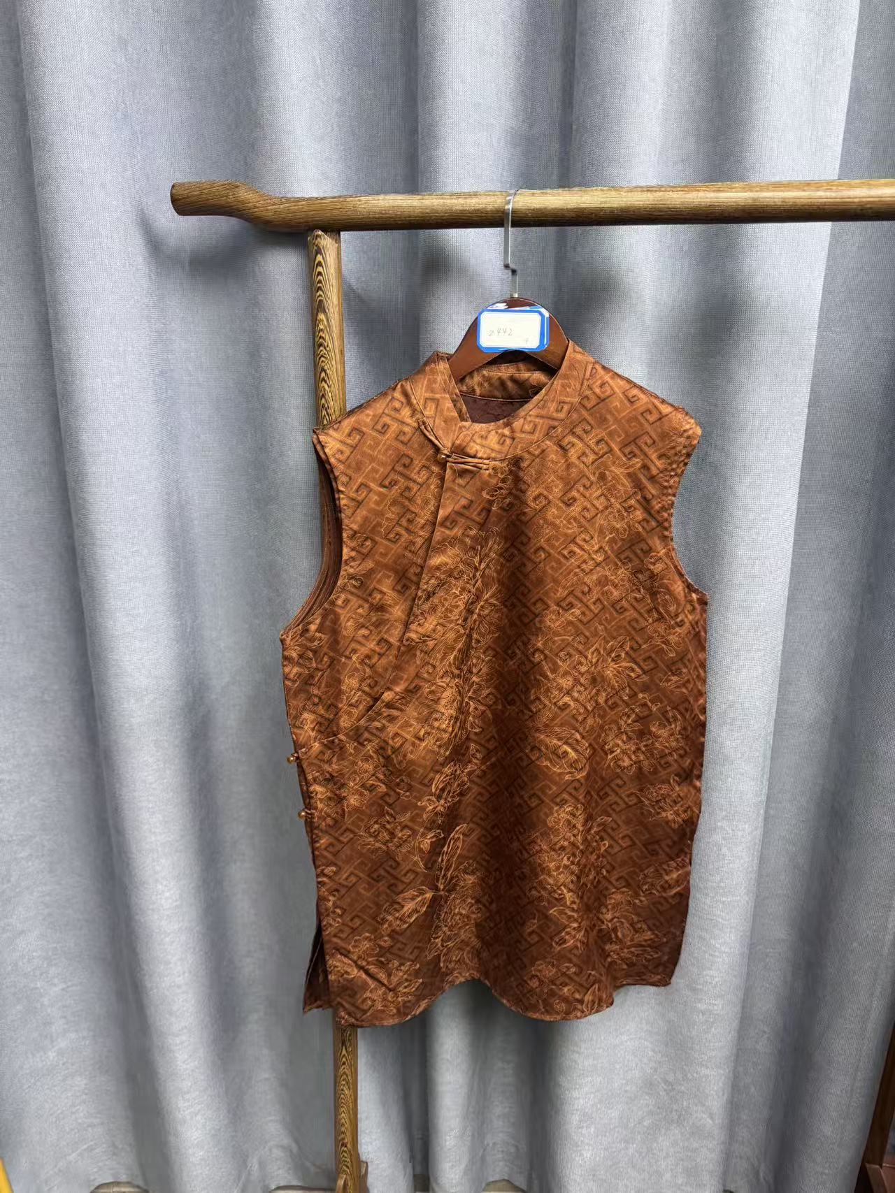 （瑕疵）新款时尚休闲香云纱奥黛上衣Z442