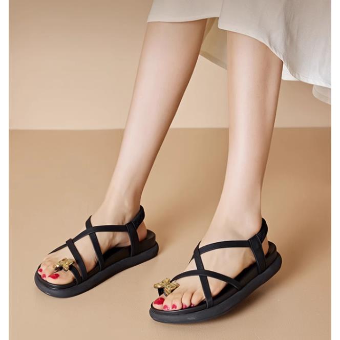 夏款1206时尚休闲平底夹脚凉鞋