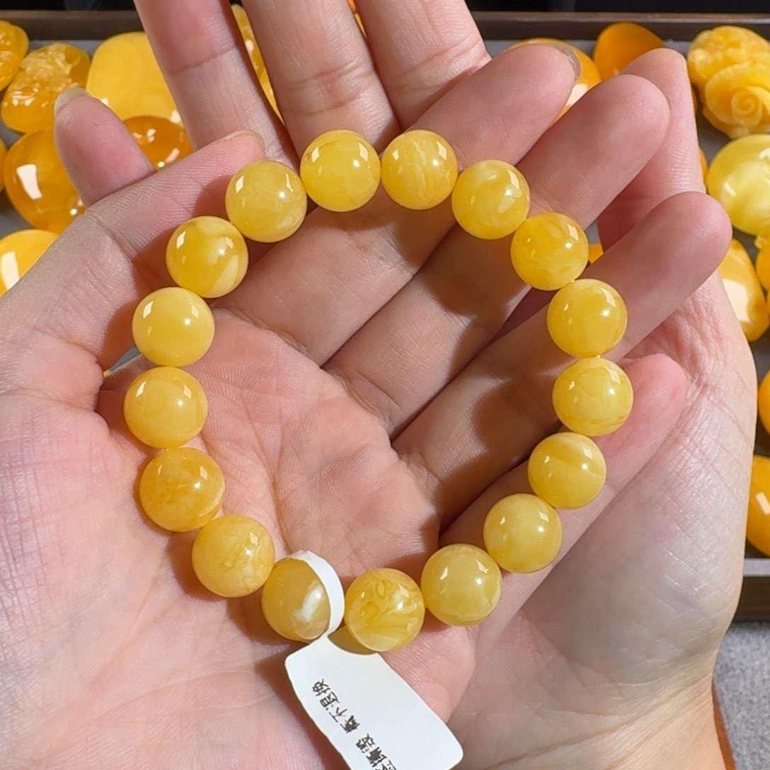 蜜蜡毛衣链未镶嵌张**曦