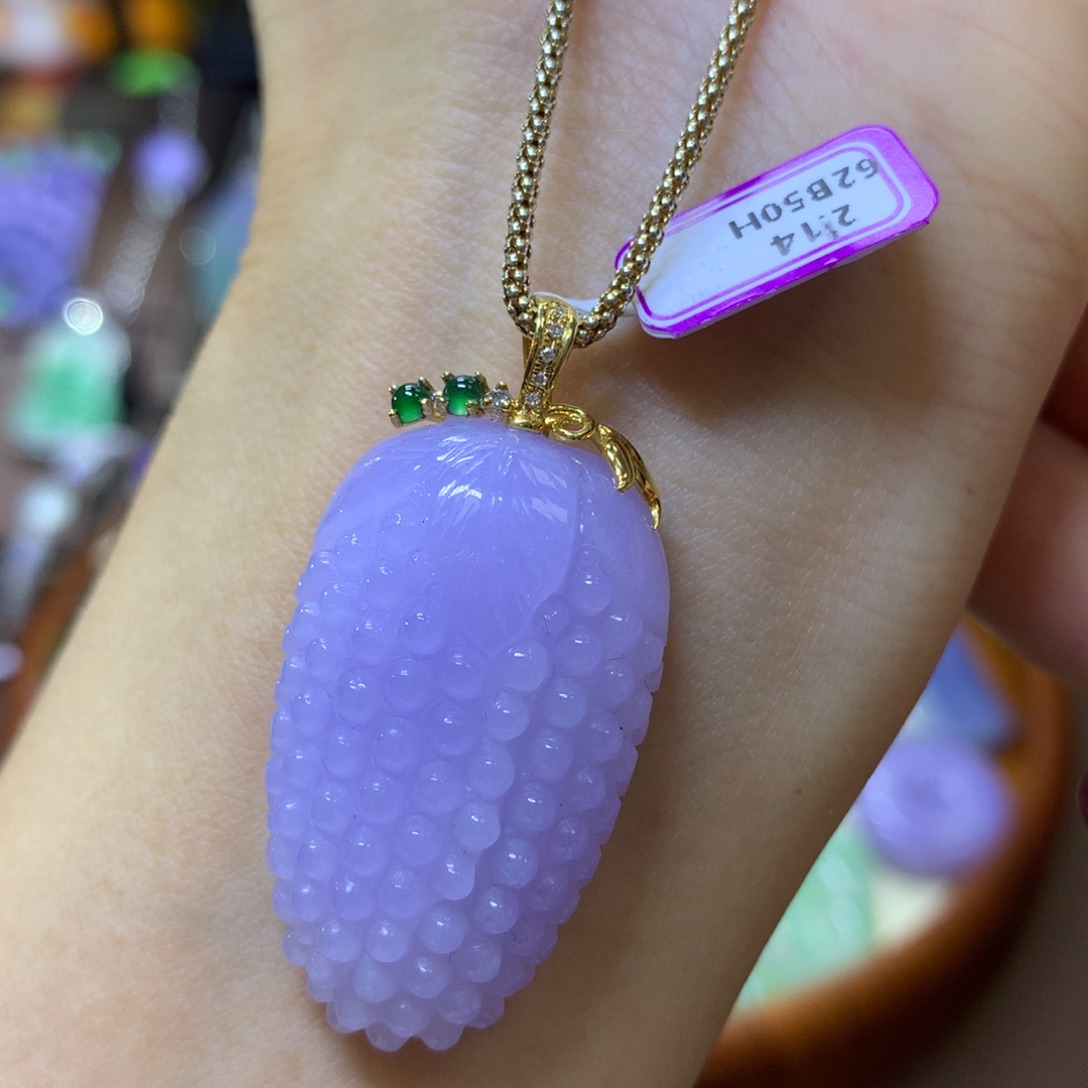 【闪购商品】翡翠颈饰18K金镶嵌翡翠