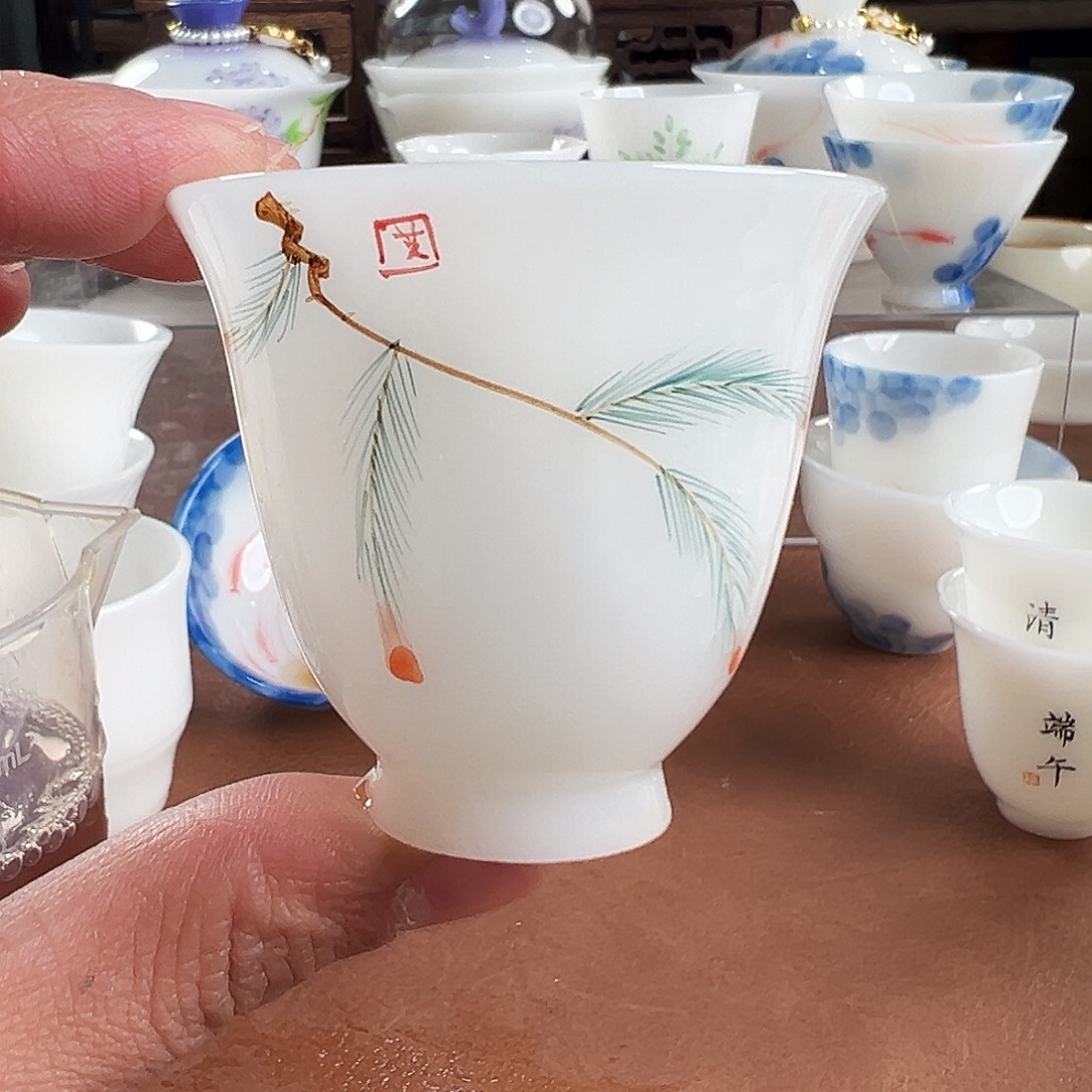 杯子陶璞玉陶瓷茶具手绘系列