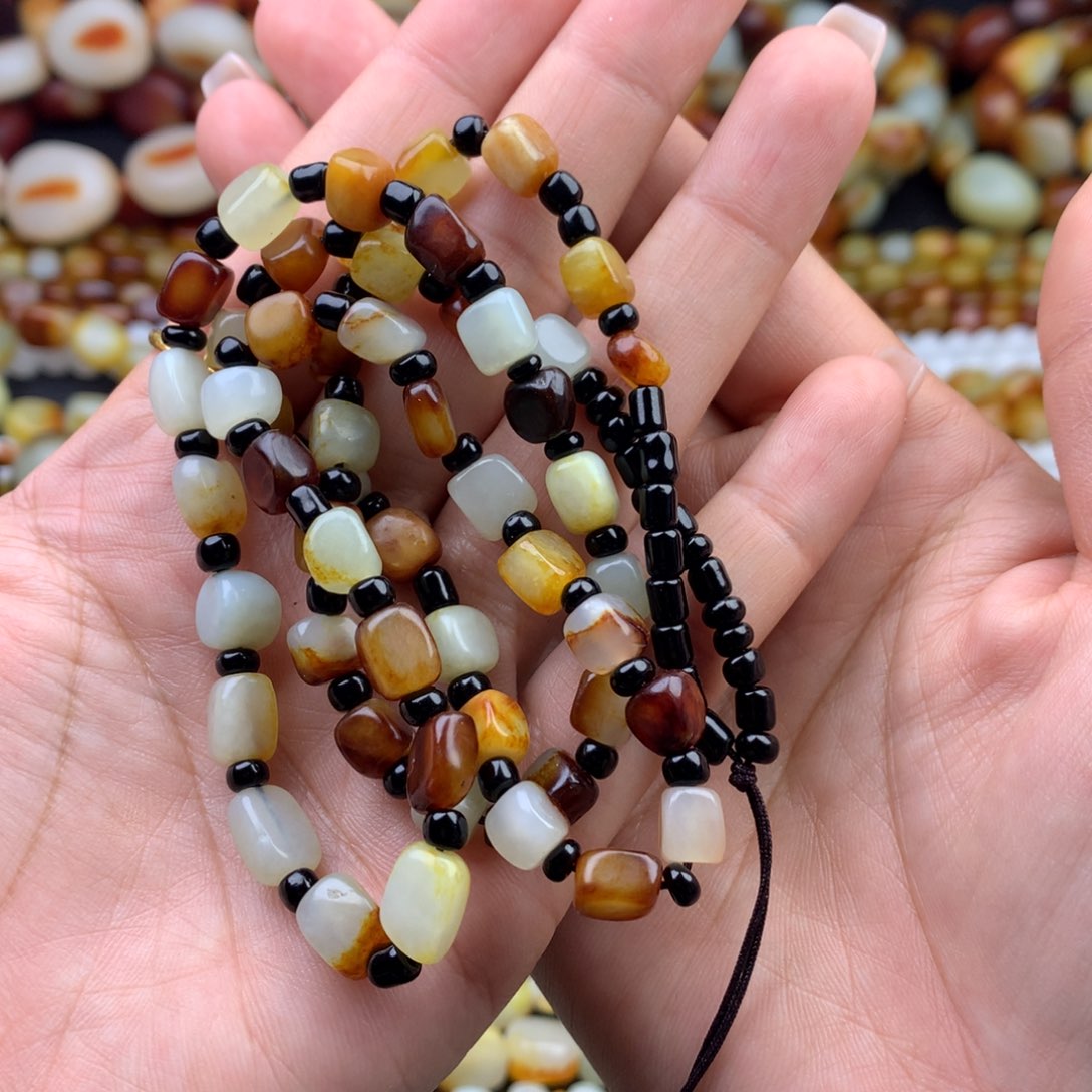 未镶嵌和田玉手链老*童