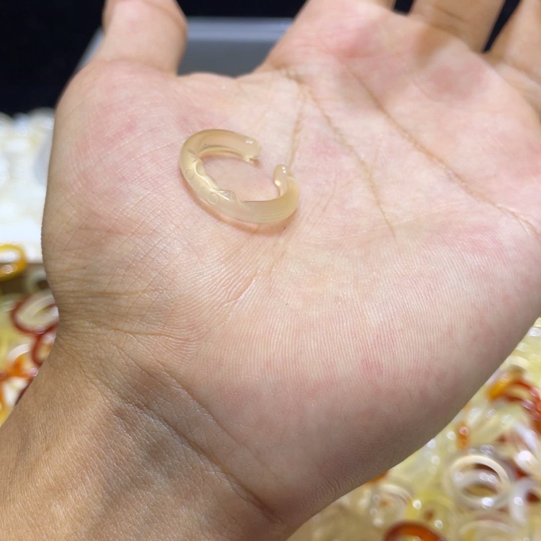 玛瑙/玉髓未镶嵌戒指225号港14