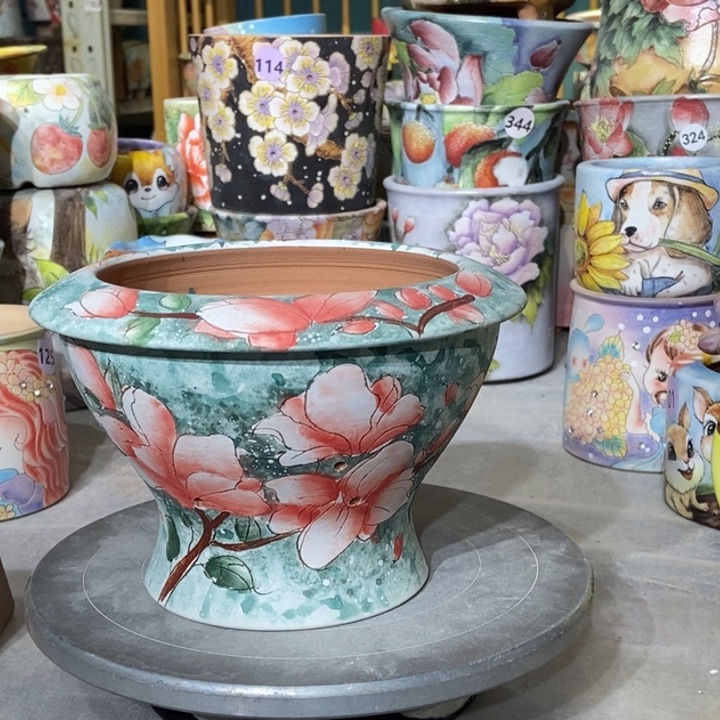 红陶景德镇艺术手绘作品