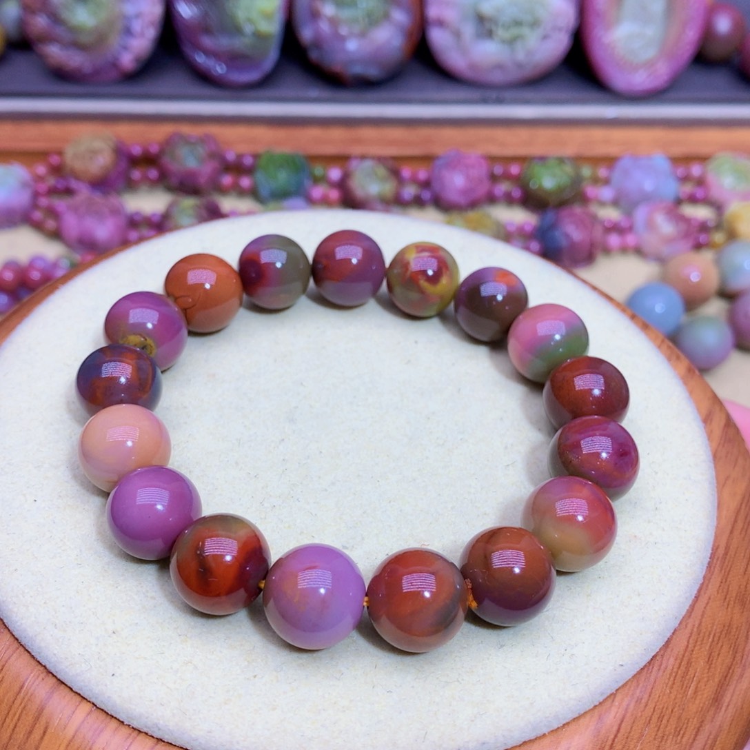 玛瑙未镶嵌手链盐源