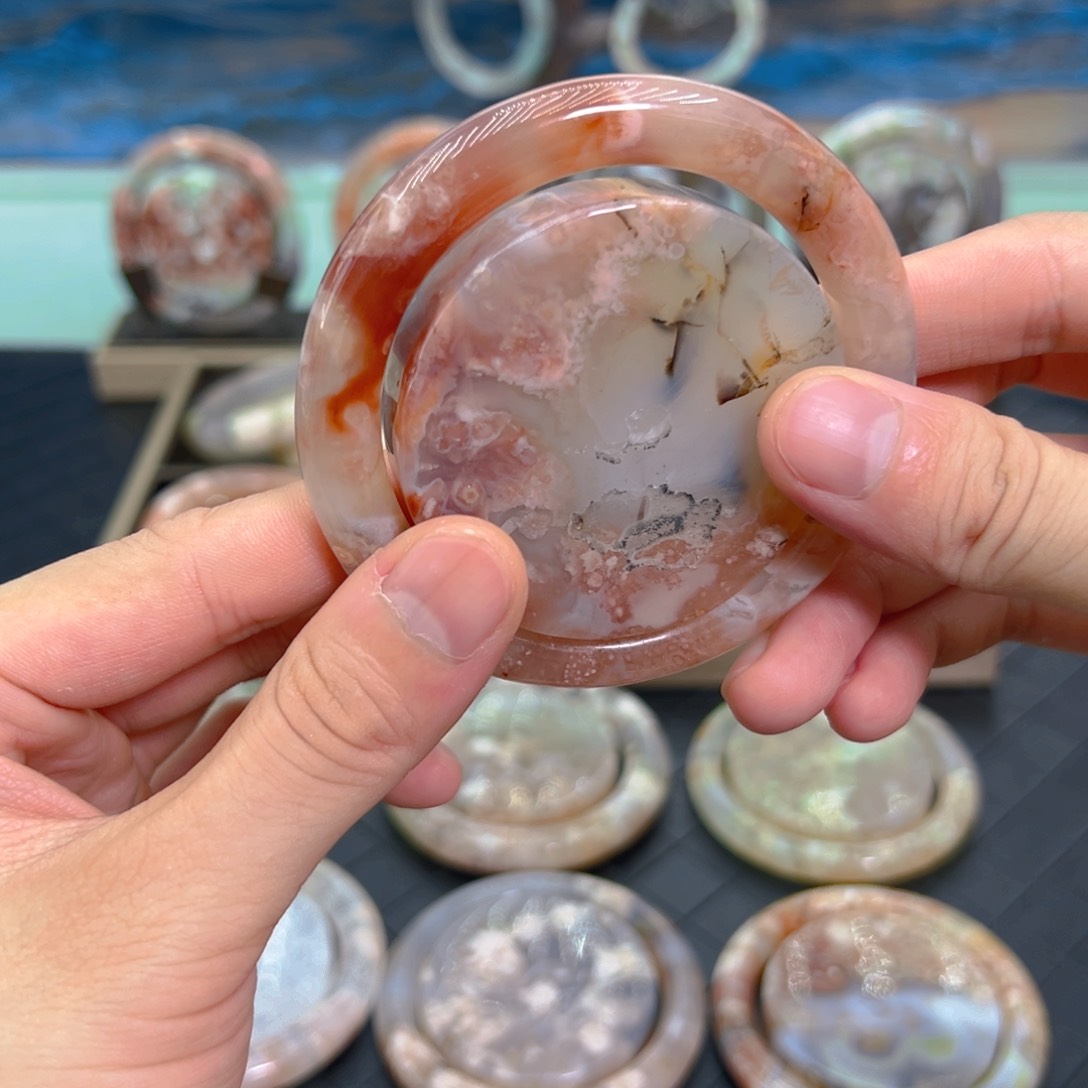 天然樱花手镯 58圈口