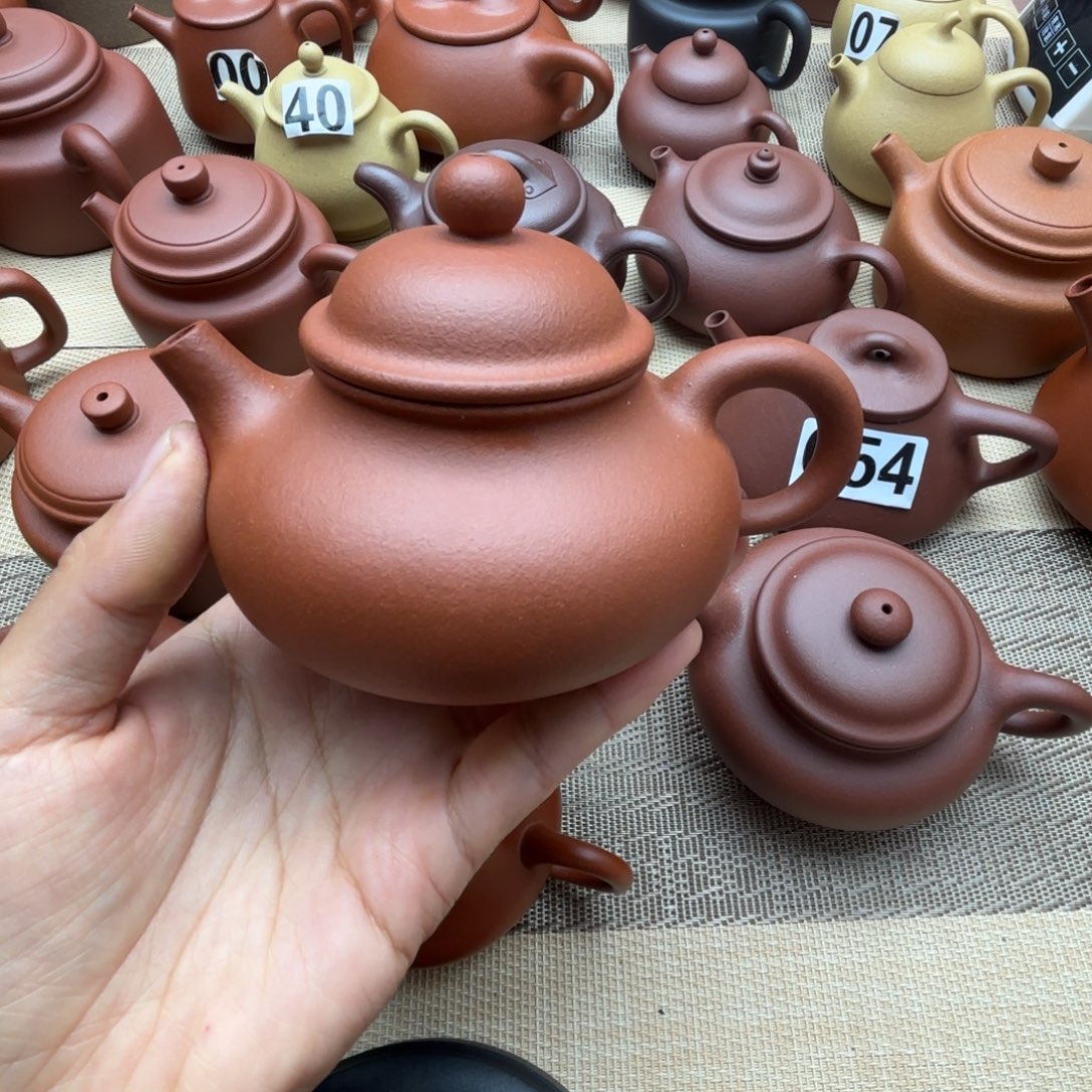 紫砂茶壶红降坡容天180cc