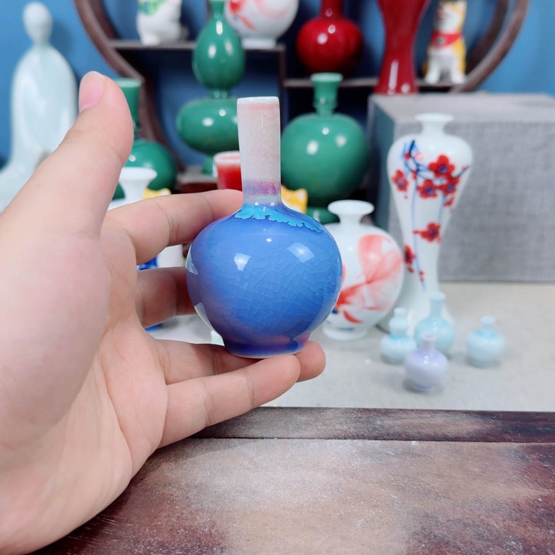 陶瓷手工小花器摆件