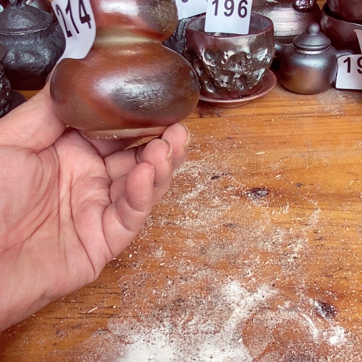 紫砂茶杯柴烧纯手工214