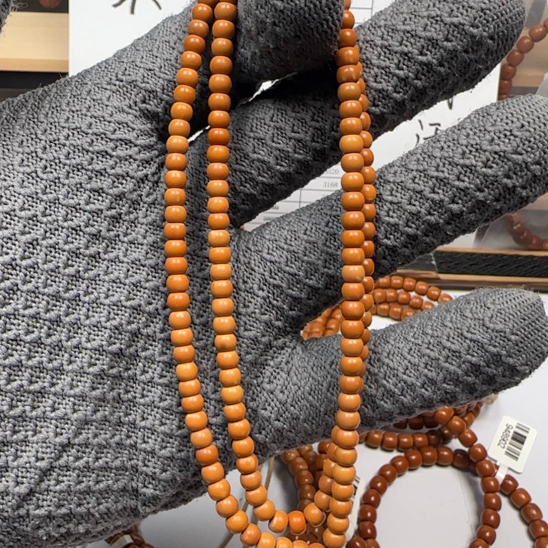 手串橄榄核老挝4.8mm108长串