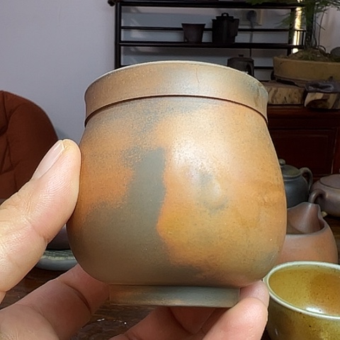 戬谷龙窑柴烧茶杯1