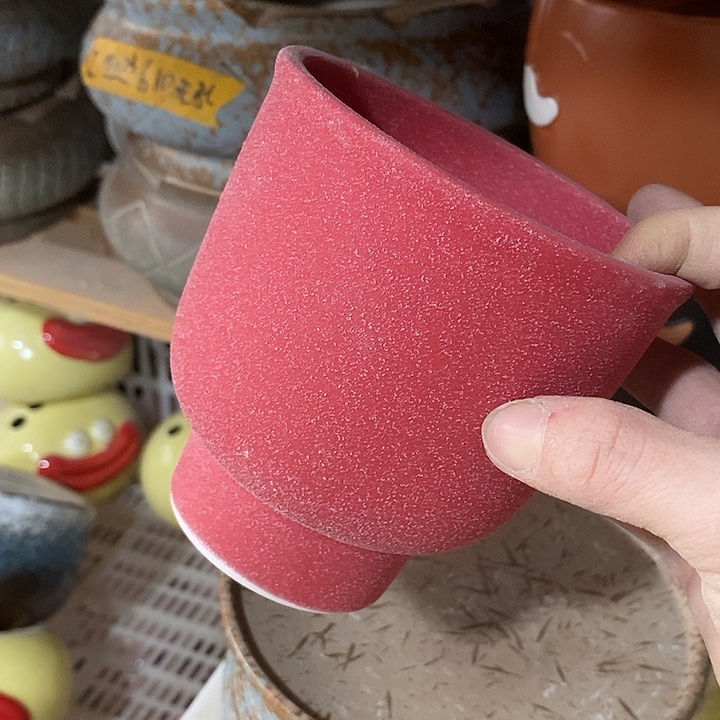 摆件陶陶盆有孔 瑕疵介意勿拍