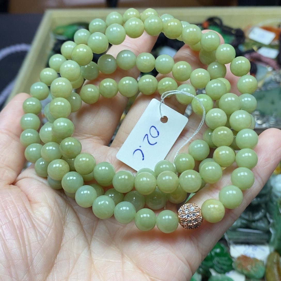 翡翠颈饰未镶嵌项链20号