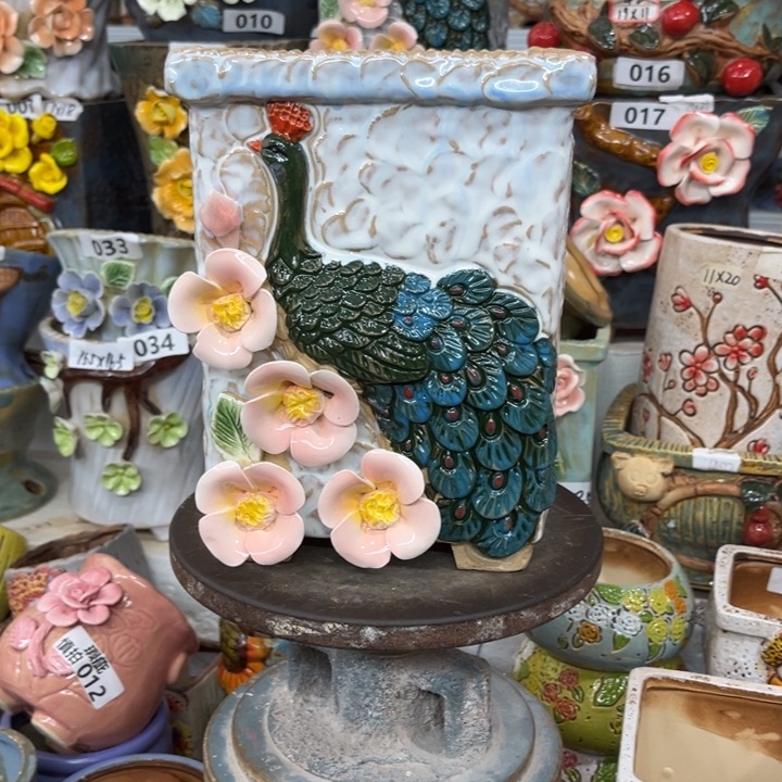 紫砂花盆粗陶材质多肉花盆