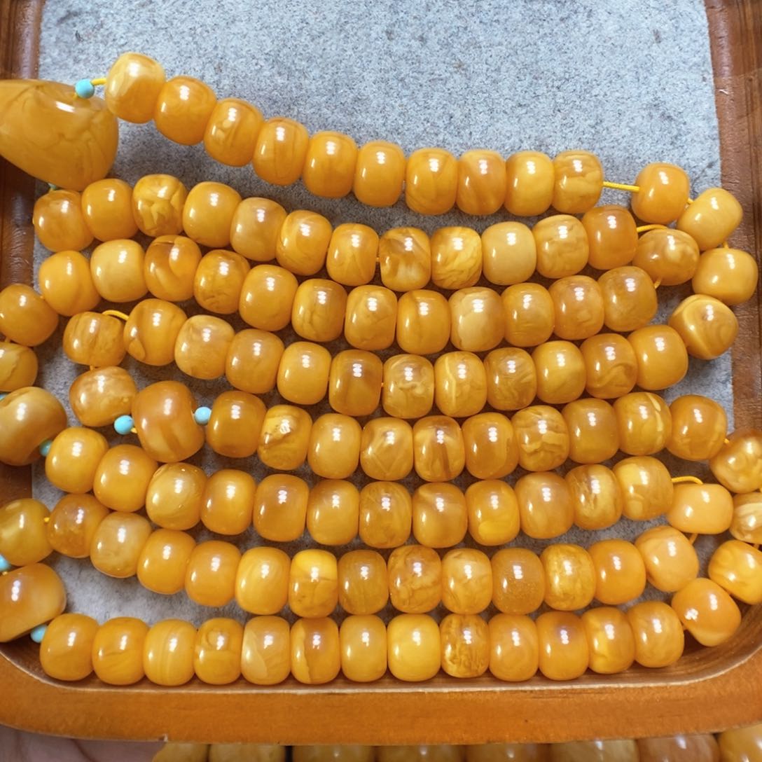 蜜蜡手串未镶嵌蜜蜡108