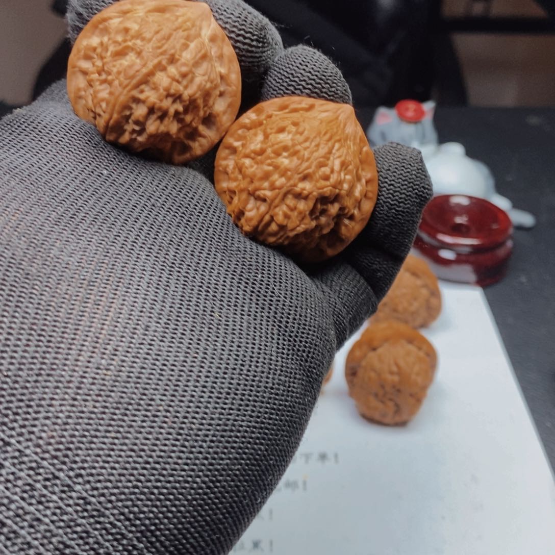 文玩核桃把件话*717七布沟35.5