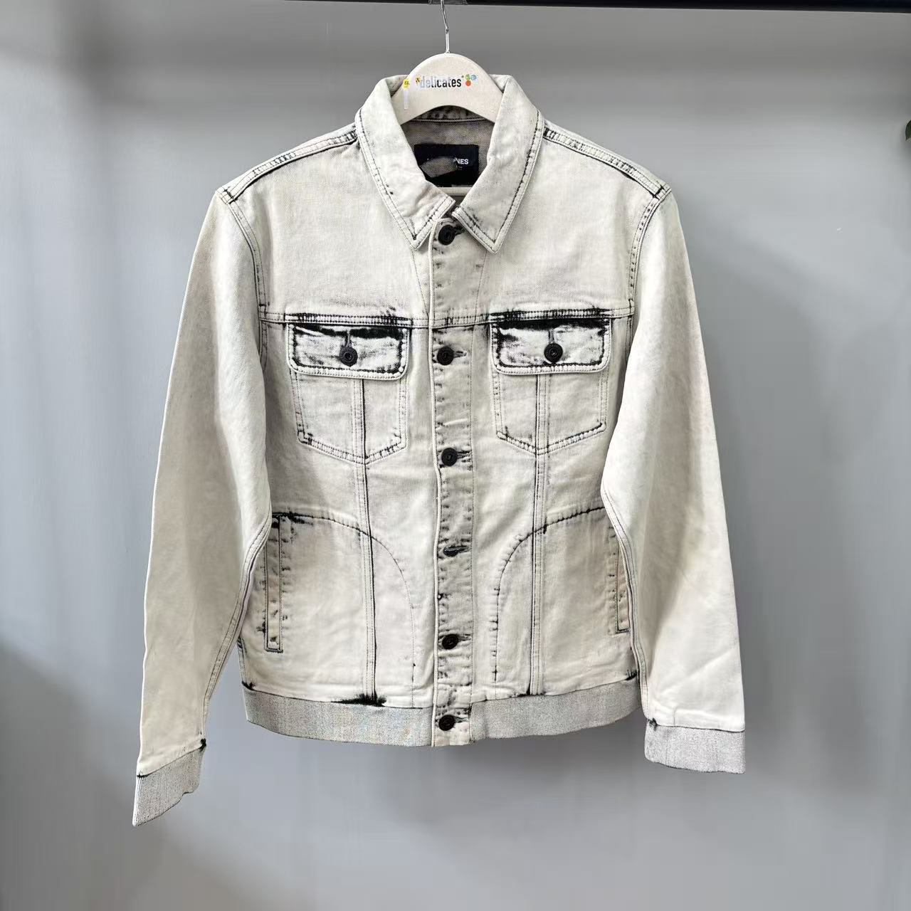 【瑕疵 介意勿拍】25新款秋季水洗白色牛仔夹克外套  11377
