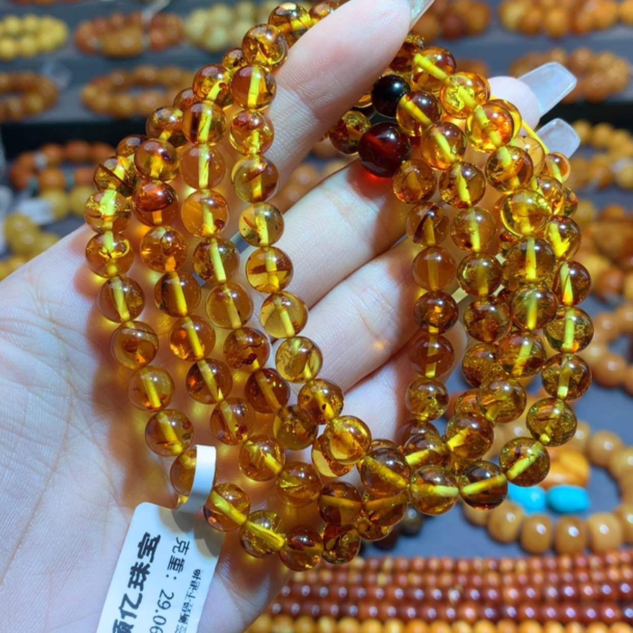 【闪购商品】未镶嵌琥珀手链蜜蜡