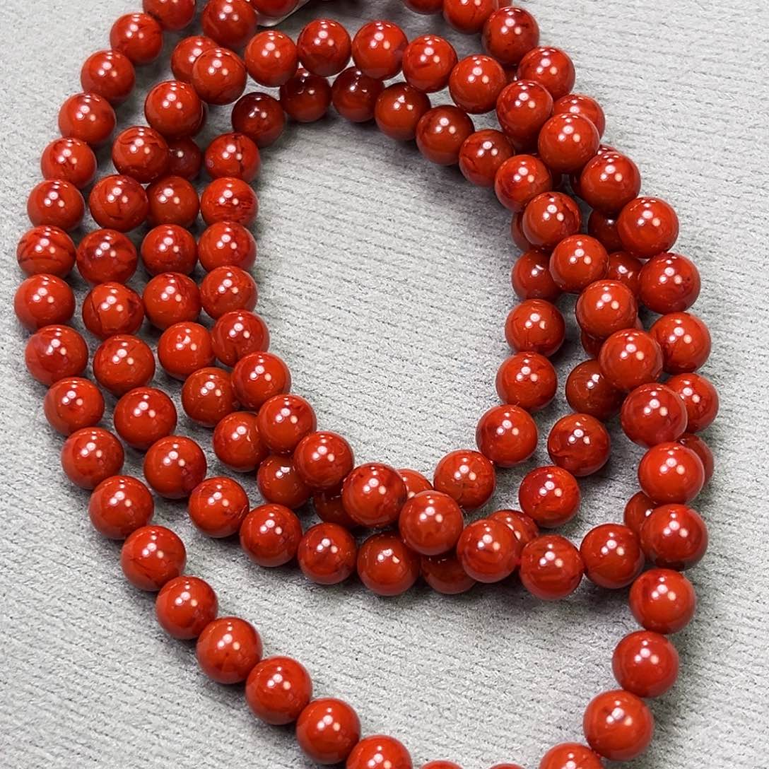 南红玛瑙未镶嵌珠宝奇石原矿多圈6mm