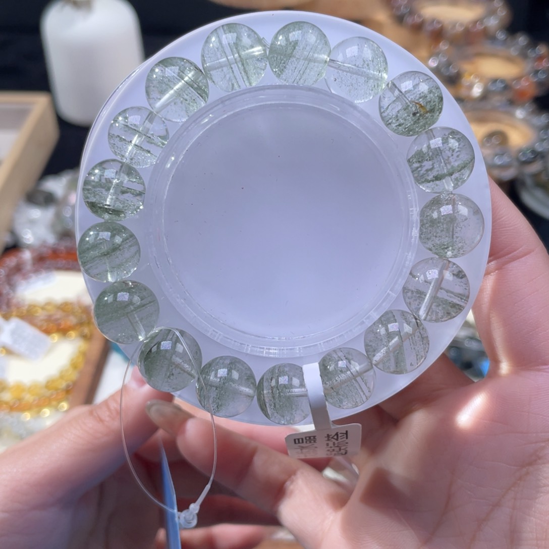 水晶手串未镶嵌绿幽灵