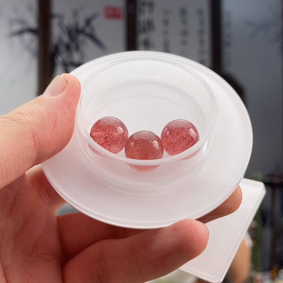 未镶嵌手链水晶草莓晶单珠13+