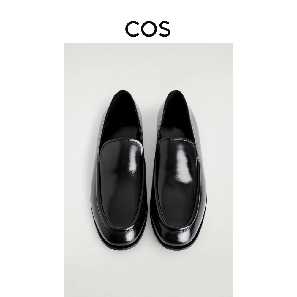 COS女士 皮革乐福鞋黑色2025秋季新品1299771001