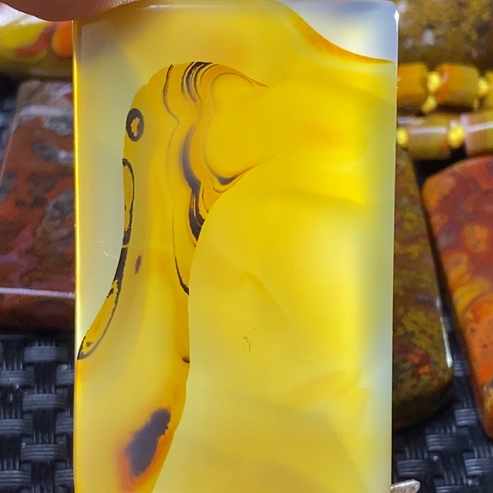 玛瑙/玉髓颈饰足银镀金镶嵌