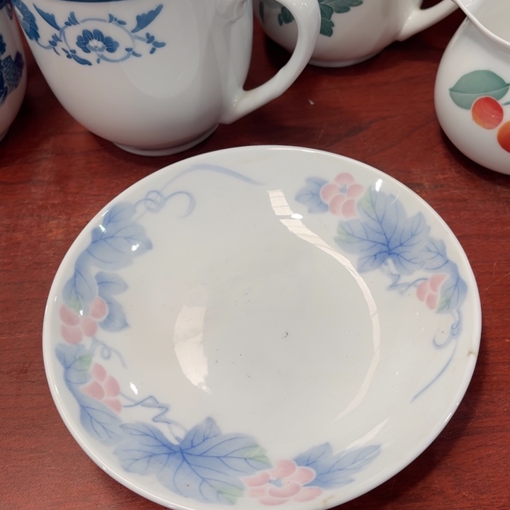 醴陵釉下印花窝盘14cm