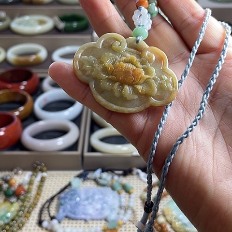 颈饰未镶嵌翡翠翡翠吊坠