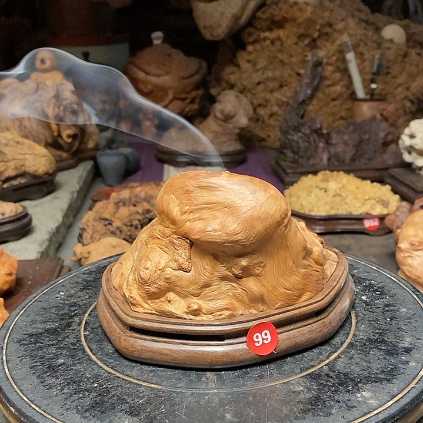 【闪购商品】99号荔枝木香炉工艺