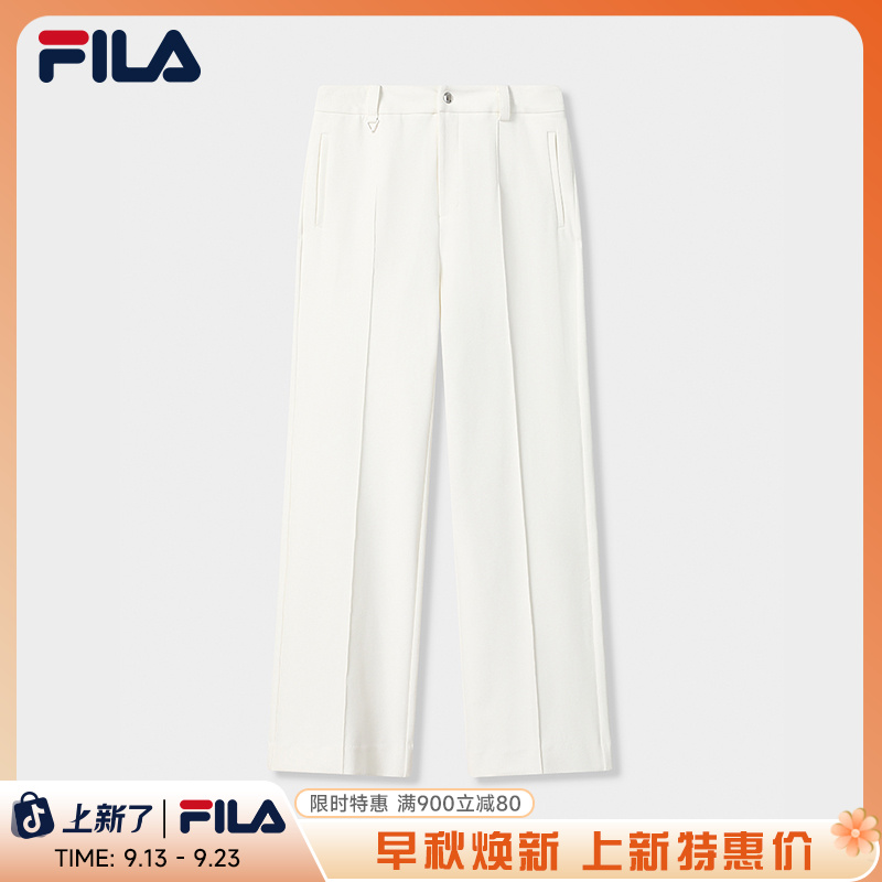 FILA斐乐新款长裤联名款针织2025宽松直筒百搭长裤F11W544601F