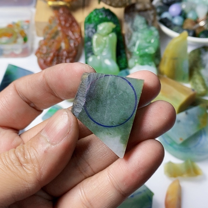 翡翠散珠天然翡翠A货