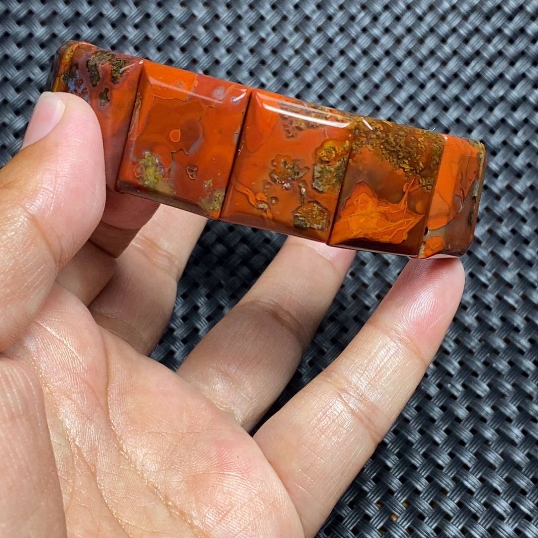 玛瑙/玉髓未镶嵌战国红