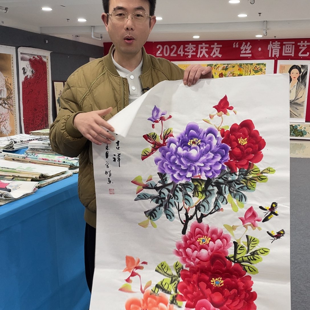 国画今天上午国画作品展示