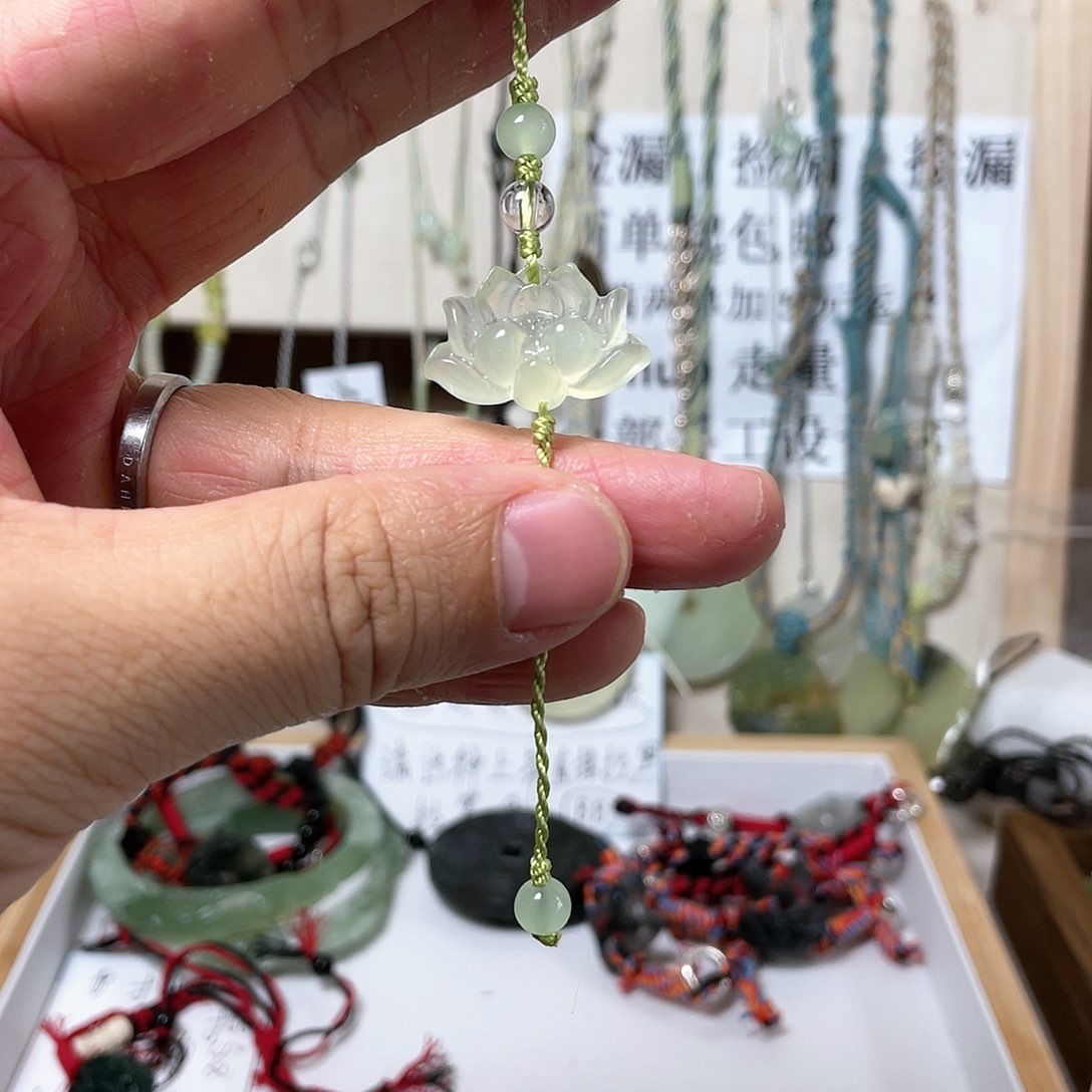 蛇纹石玉手链合金