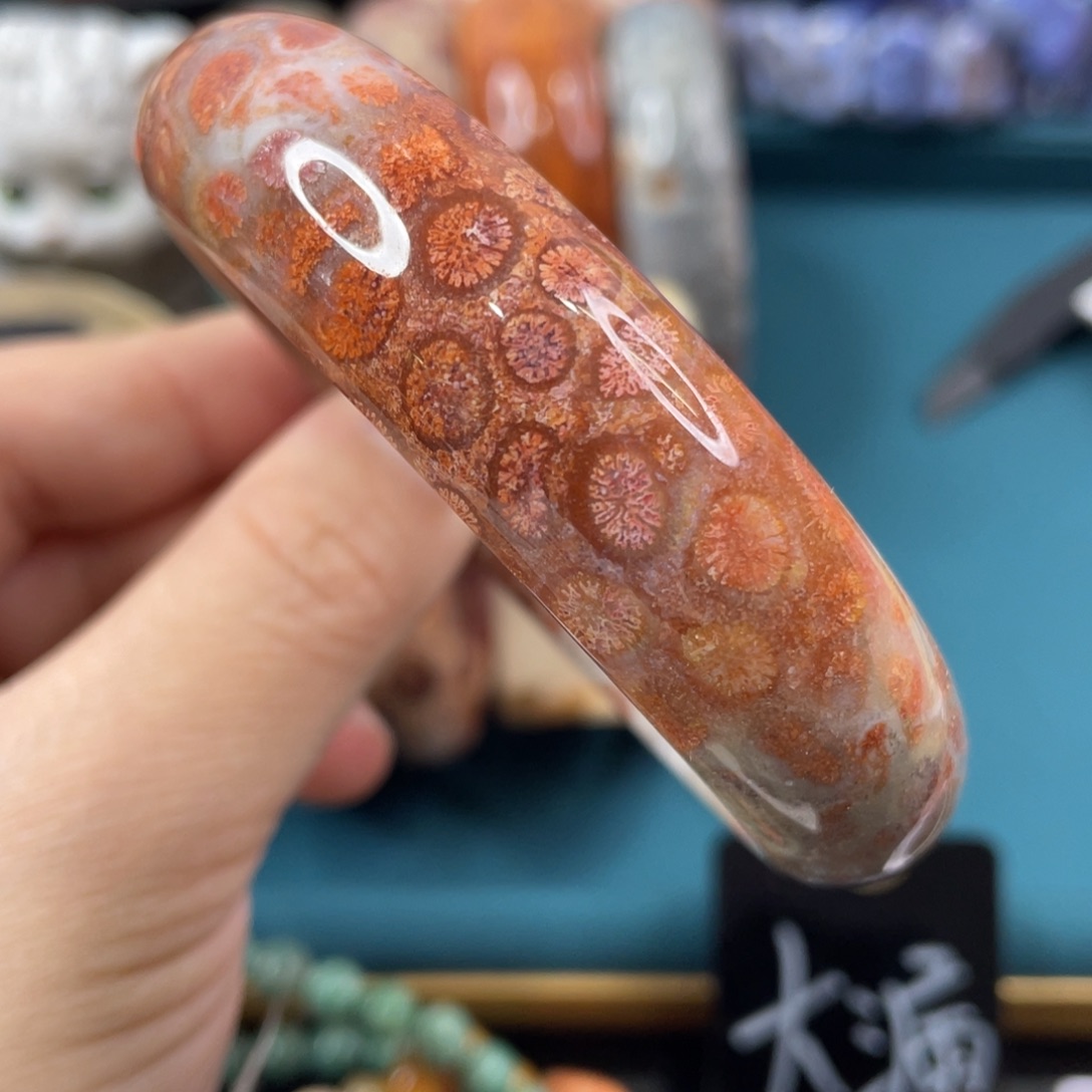 未镶嵌手镯硅化玉