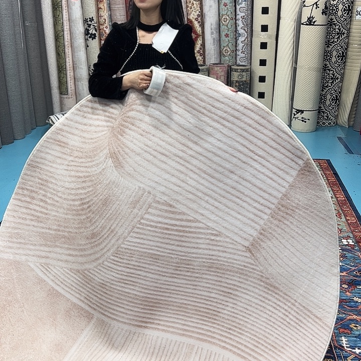 混纺棉布底仿羊绒直径一米圆特价福利尺寸误差正负1-3厘米