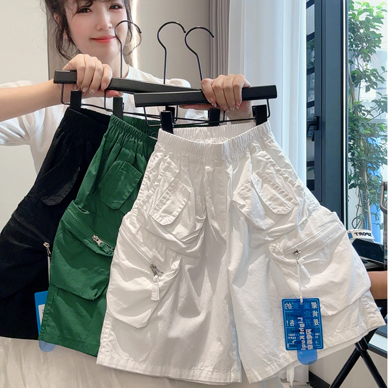 男童工装短裤2025夏季新品中小童潮牌休闲五分中裤儿童港风童裤
