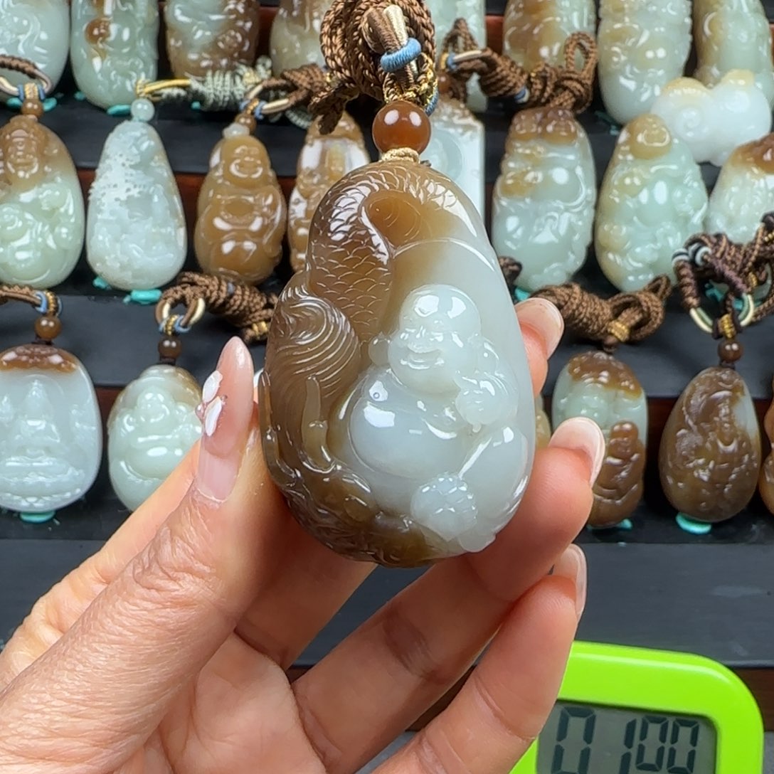 和田玉挂件未镶嵌庞*