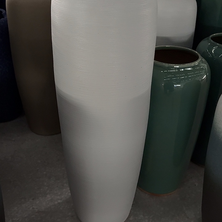 正品落地拉丝白高60口径15