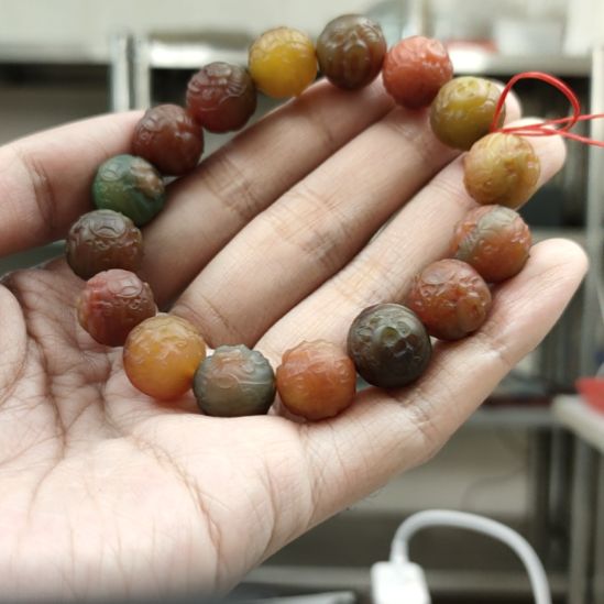 安***然玛瑙/玉髓未镶嵌手链