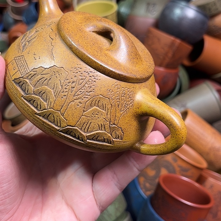 紫砂茶杯全手工紫砂主人杯